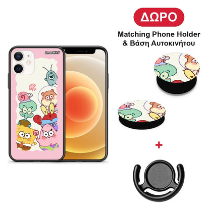 Cute Companion - iPhone 12 Mini θήκη + Δώρο Phone Holder & Βάση Αυτοκινήτου