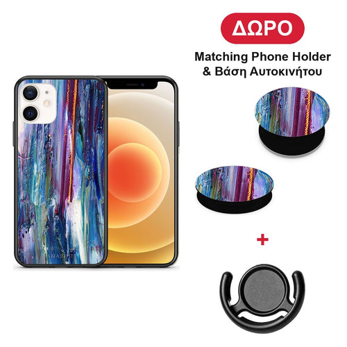 Paint Winter - iPhone 12 Mini θήκη + Δώρο Phone Holder & Βάση Αυτοκινήτου