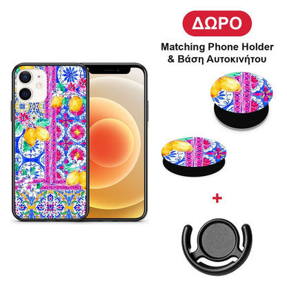 Retro Spring - iPhone 12 Mini θήκη + Δώρο Phone Holder & Βάση Αυτοκινήτου