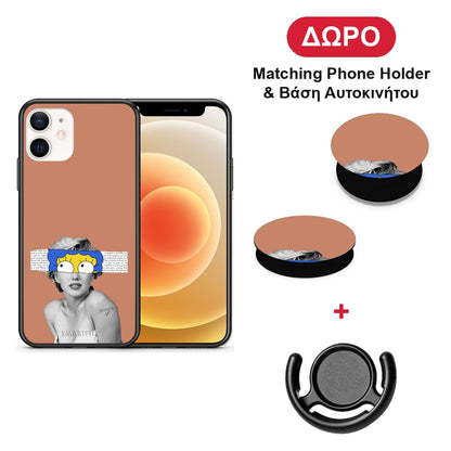 Sim Merilyn - iPhone 12 Mini θήκη + Δώρο Phone Holder & Βάση Αυτοκινήτου