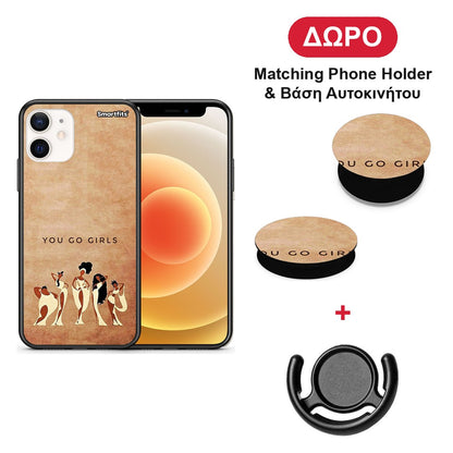 You Go Girl - iPhone 12 Mini θήκη + Δώρο Phone Holder & Βάση Αυτοκινήτου