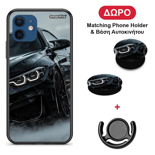 Black BMW - iPhone 12 Pro θήκη + Δώρο Phone Holder & Βάση Αυτοκινήτου