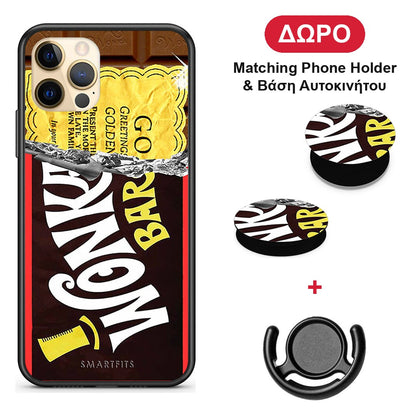 Golden Ticket - iPhone 12 Pro θήκη + Δώρο Phone Holder & Βάση Αυτοκινήτου