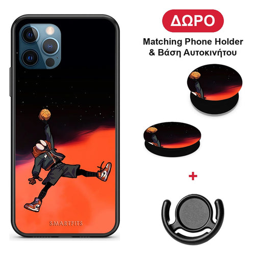 Basketball Hero - iPhone 12 Pro Max θήκη + Δώρο Phone Holder & Βάση Αυτοκινήτου