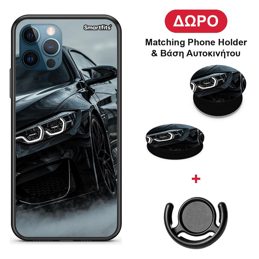 Black BMW - iPhone 12 Pro Max θήκη + Δώρο Phone Holder & Βάση Αυτοκινήτου