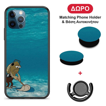 Clean The Ocean - iPhone 12 Pro Max θήκη + Δώρο Phone Holder & Βάση Αυτοκινήτου