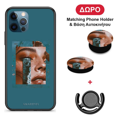Cry An Ocean - iPhone 12 Pro Max θήκη + Δώρο Phone Holder & Βάση Αυτοκινήτου