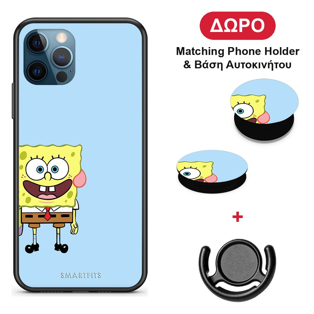 Friends Bob - iPhone 12 Pro Max θήκη + Δώρο Phone Holder & Βάση Αυτοκινήτου
