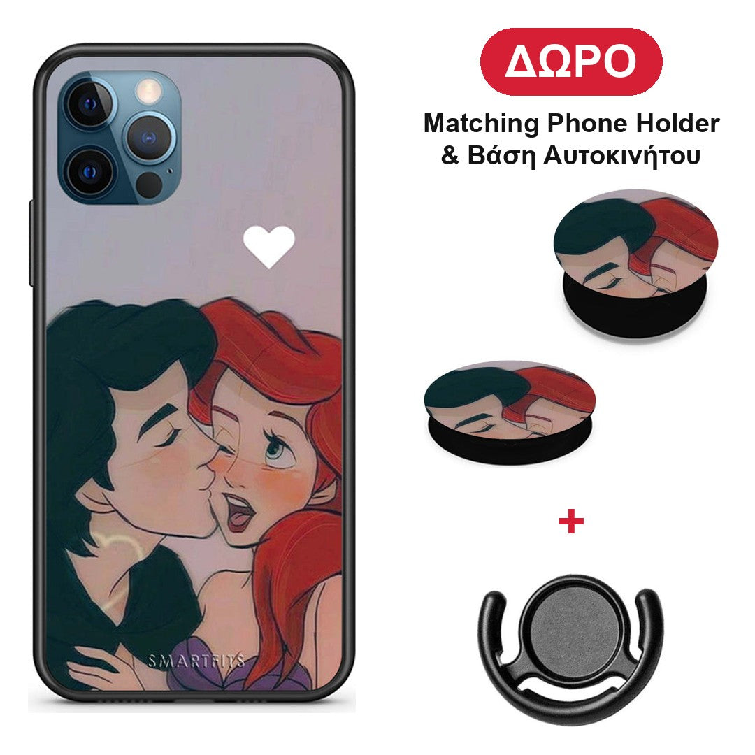 Mermaid Couple - iPhone 12 Pro Max θήκη + Δώρο Phone Holder & Βάση Αυτοκινήτου