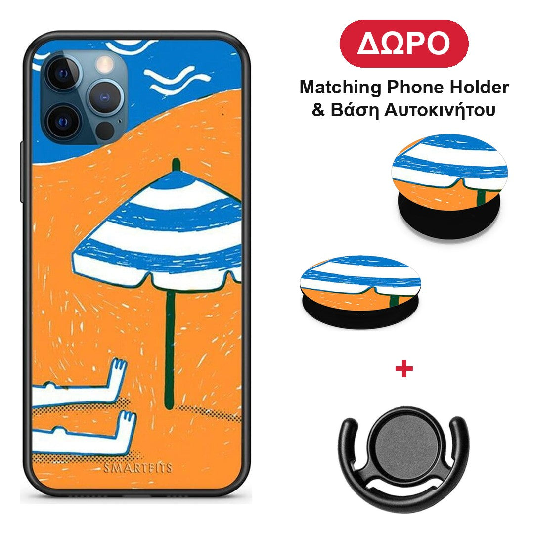 Summering - iPhone 12 Pro Max θήκη + Δώρο Phone Holder & Βάση Αυτοκινήτου