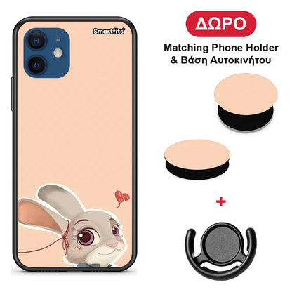 Nick Wilde And Judy Hopps Love 2 - iPhone 12 Pro θήκη + Δώρο Phone Holder & Βάση Αυτοκινήτου