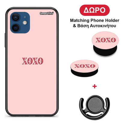 XOXO Love - iPhone 12 Pro θήκη + Δώρο Phone Holder & Βάση Αυτοκινήτου