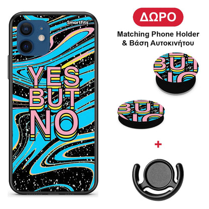Yes But No - iPhone 12 θήκη + Δώρο Phone Holder & Βάση Αυτοκινήτου