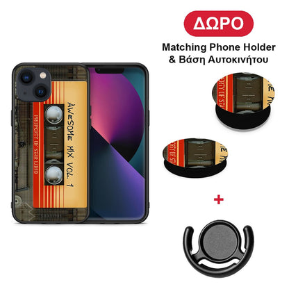 Awesome Mix - iPhone 13 θήκη + Δώρο Phone Holder & Βάση Αυτοκινήτου