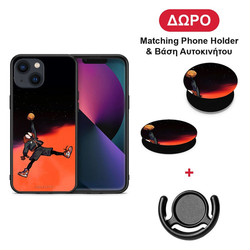 Basketball Hero - iPhone 13 θήκη + Δώρο Phone Holder & Βάση Αυτοκινήτου