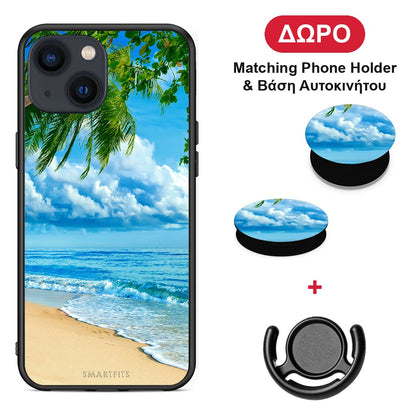 Beautiful Beach - iPhone 13 θήκη + Δώρο Phone Holder & Βάση Αυτοκινήτου