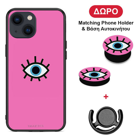 iphone-13-blue-eye-pink-case ΔΩΡΟ