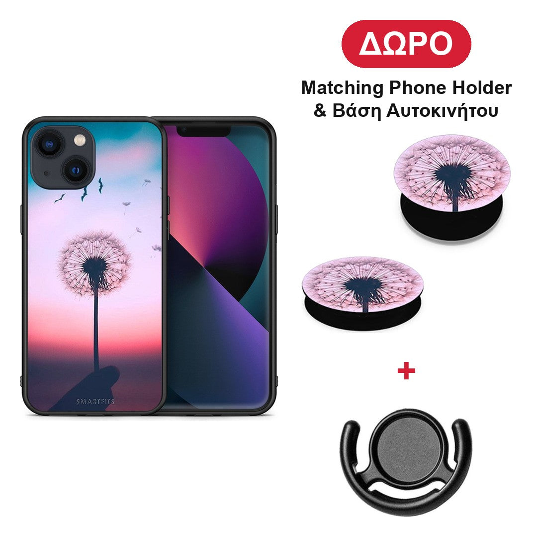Boho Wish - iPhone 13 θήκη + Δώρο Phone Holder & Βάση Αυτοκινήτου