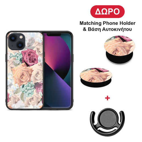 Floral Bouquet - iPhone 13 θήκη + Δώρο Phone Holder & Βάση Αυτοκινήτου