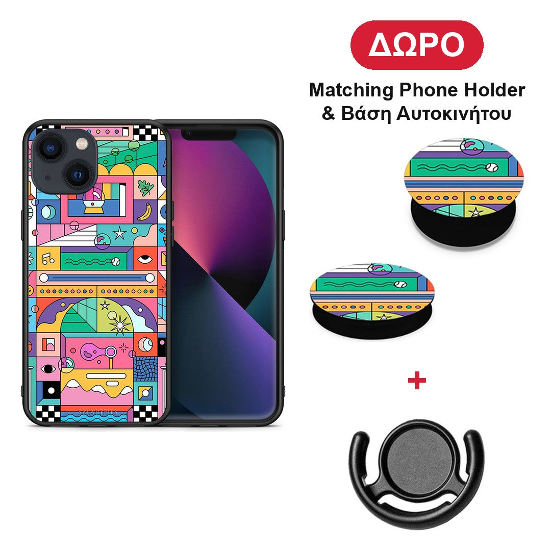 Bubbles Soap - iPhone 13 θήκη + Δώρο Phone Holder & Βάση Αυτοκινήτου