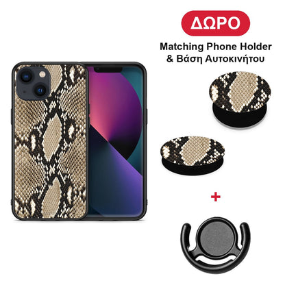 Animal Fashion Snake - iPhone 13 θήκη + Δώρο Phone Holder & Βάση Αυτοκινήτου