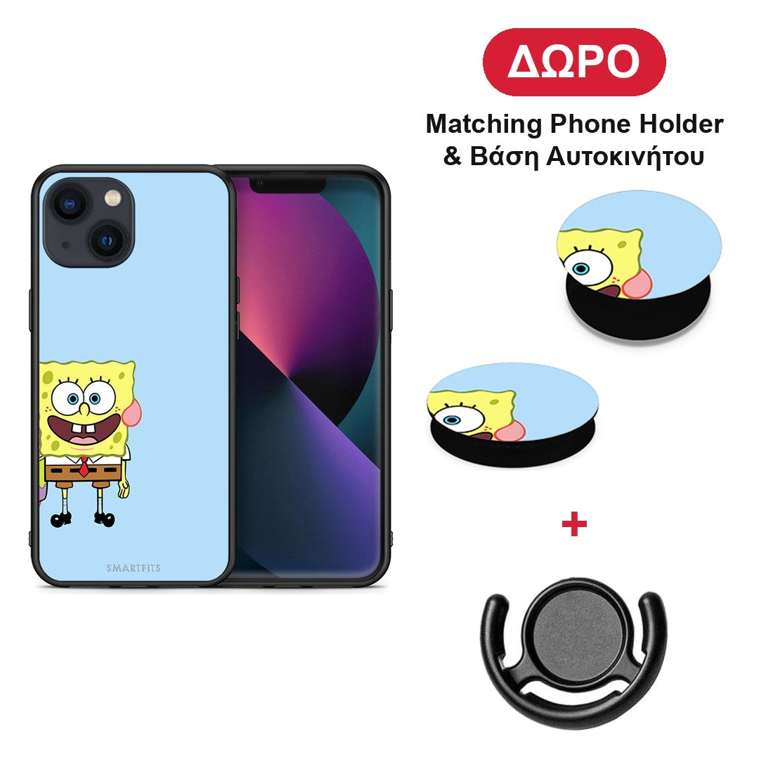 Friends Bob - iPhone 13 θήκη + Δώρο Phone Holder & Βάση Αυτοκινήτου