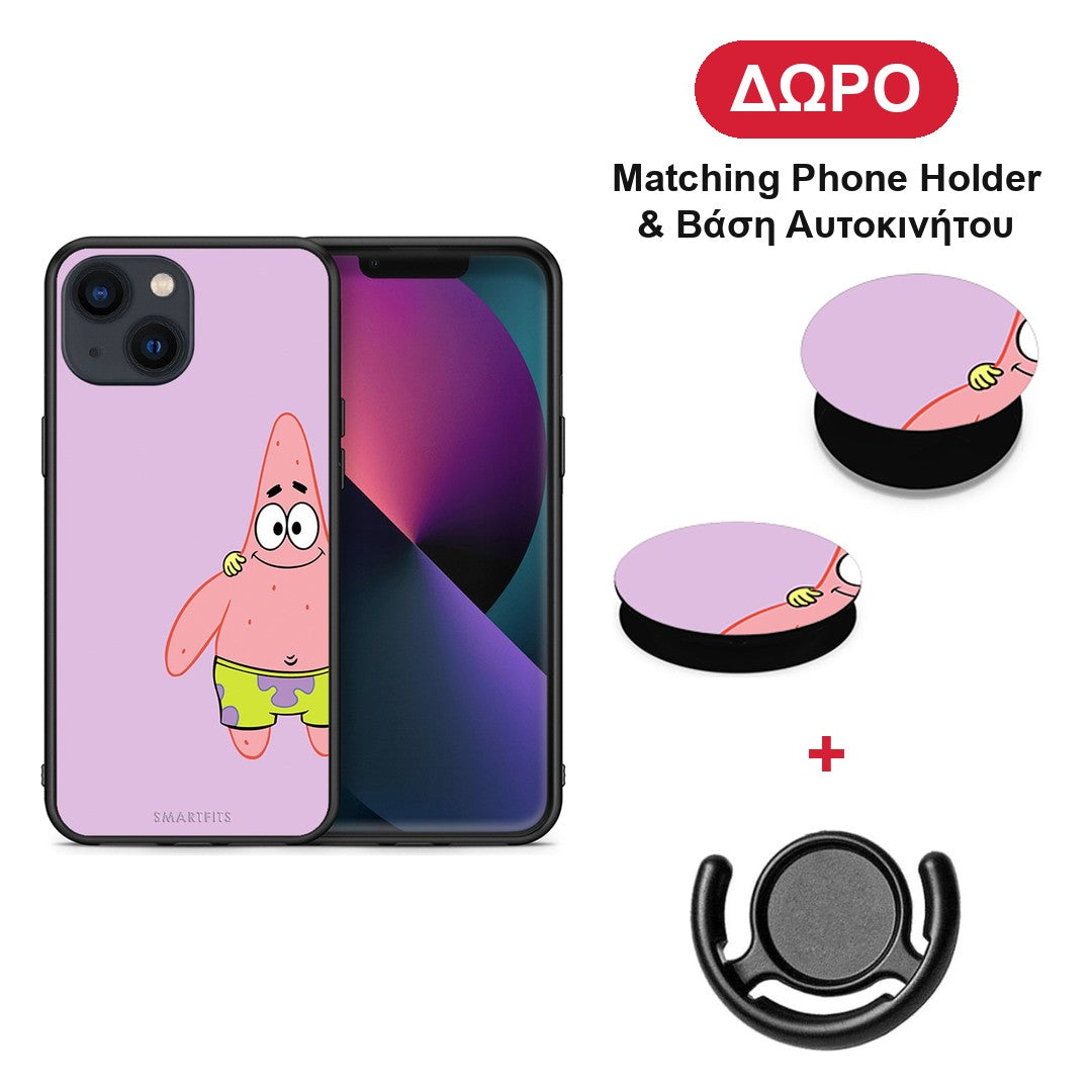 Friends Patrick - iPhone 13 θήκη + Δώρο Phone Holder & Βάση Αυτοκινήτου