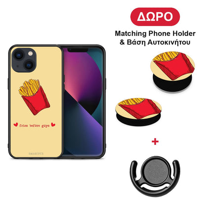 Fries Before Guys - iPhone 13 θήκη + Δώρο Phone Holder & Βάση Αυτοκινήτου