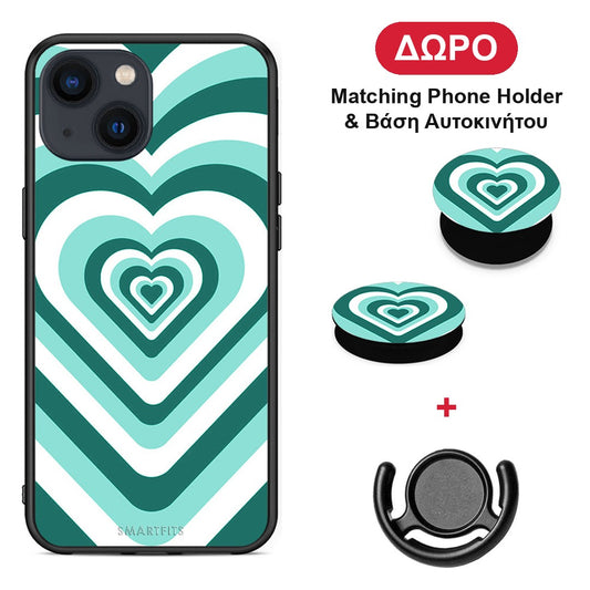 iphone-13-green-hearts-case ΔΩΡΟ