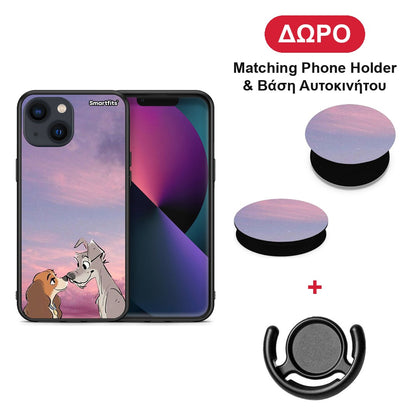 Lady And Tramp - iPhone 13 θήκη + Δώρο Phone Holder & Βάση Αυτοκινήτου
