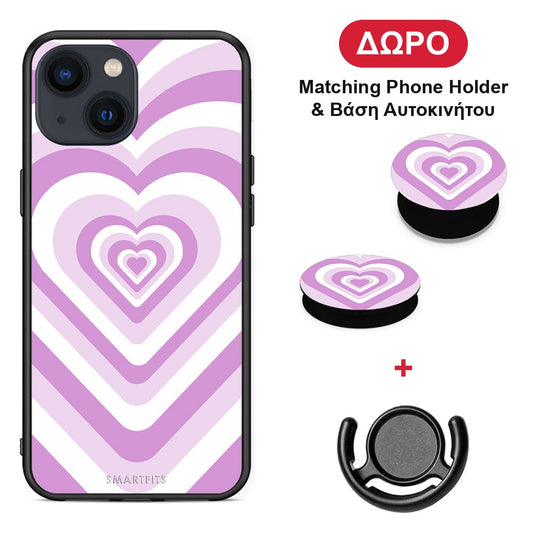 iphone-13-lilac-hearts-case ΔΩΡΟ