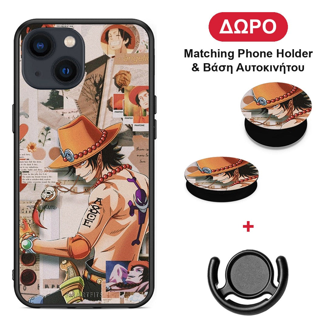 Anime Collage - iPhone 13 Mini θήκη + Δώρο Phone Holder & Βάση Αυτοκινήτου