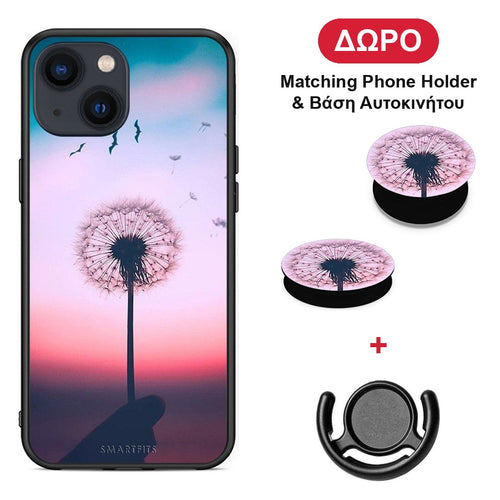 Boho Wish - iPhone 13 Mini θήκη + Δώρο Phone Holder & Βάση Αυτοκινήτου
