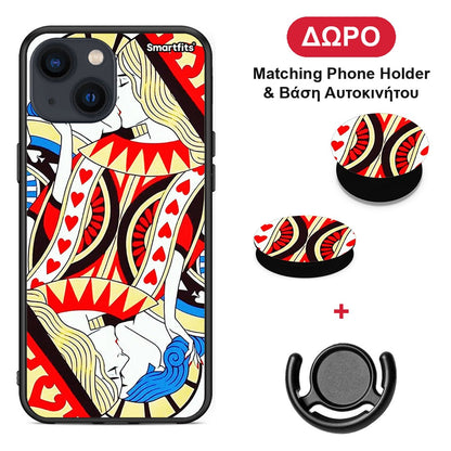 Card Love - iPhone 13 Mini θήκη + Δώρο Phone Holder & Βάση Αυτοκινήτου