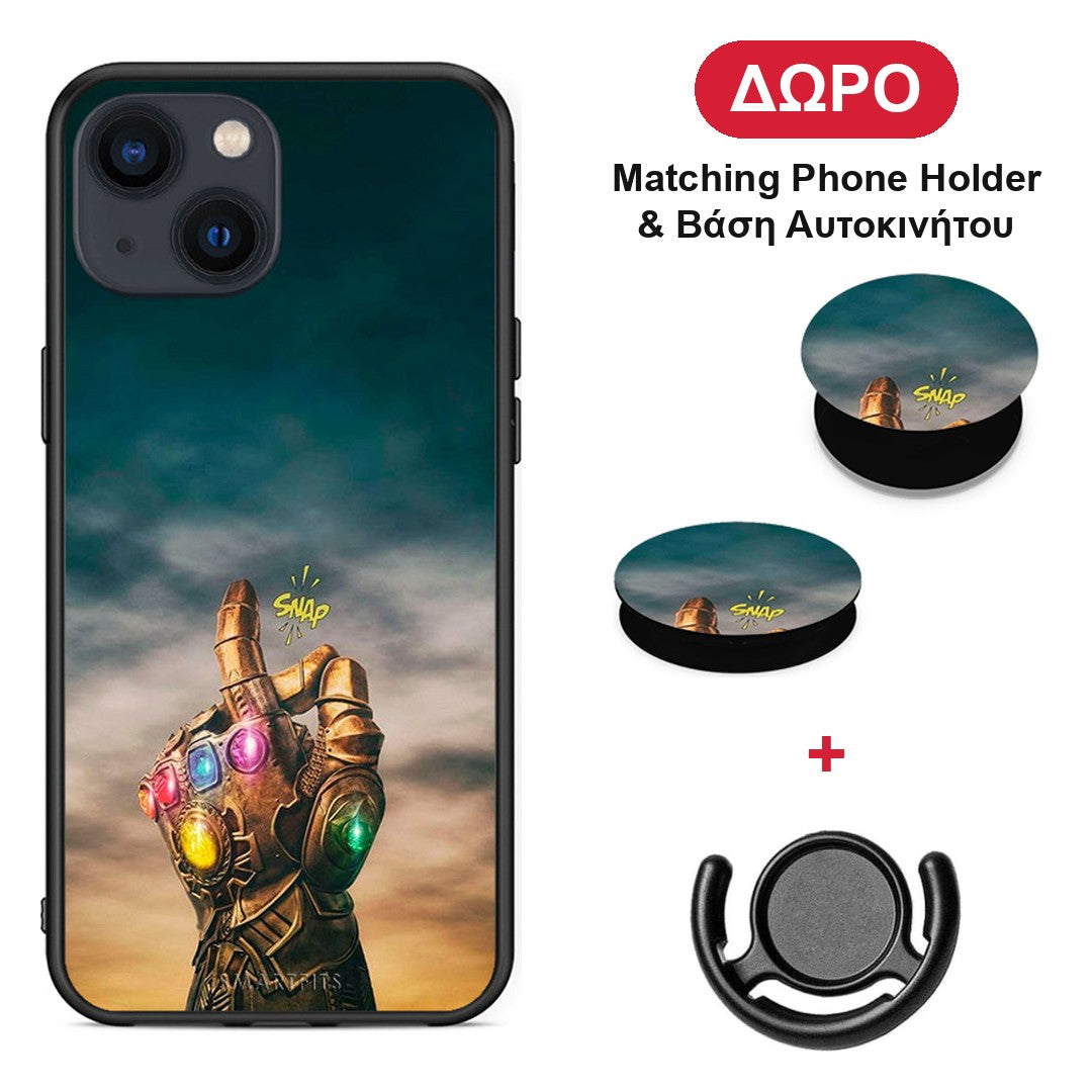 Infinity Snap - iPhone 13 Mini θήκη + Δώρο Phone Holder & Βάση Αυτοκινήτου