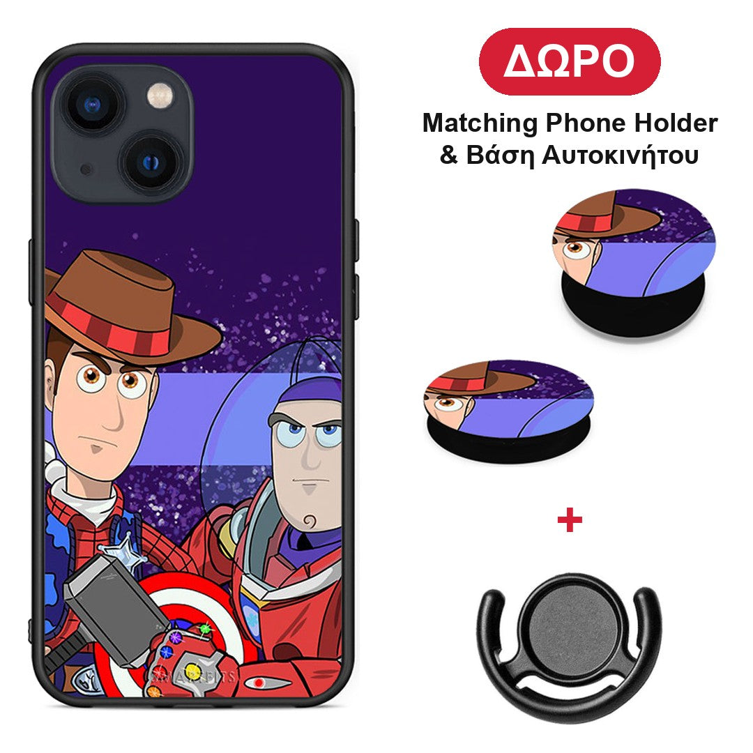 Infinity Story - iPhone 13 Mini θήκη + Δώρο Phone Holder & Βάση Αυτοκινήτου