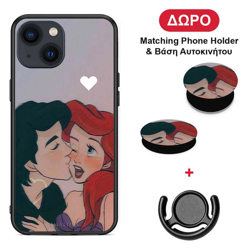 Mermaid Couple - iPhone 13 Mini θήκη + Δώρο Phone Holder & Βάση Αυτοκινήτου