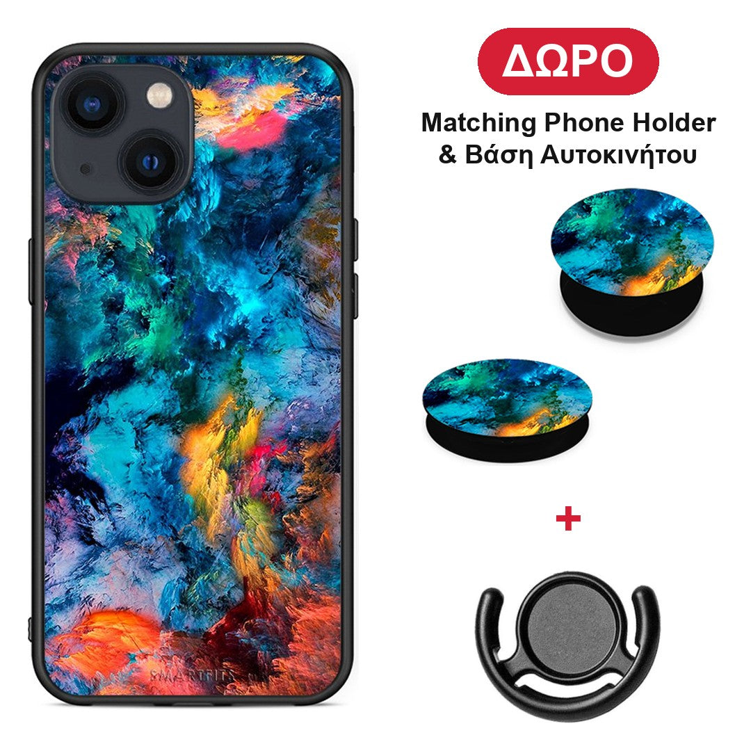 Paint Crayola - iPhone 13 Mini θήκη + Δώρο Phone Holder & Βάση Αυτοκινήτου