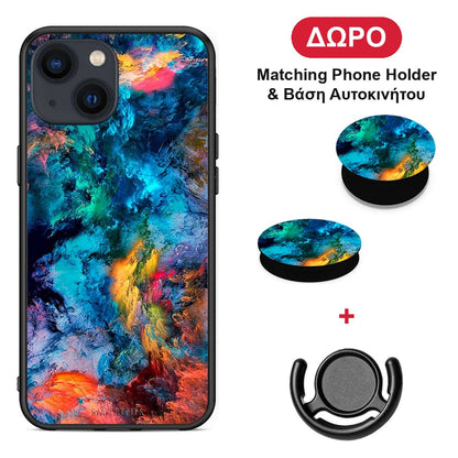 Paint Crayola - iPhone 13 Mini θήκη + Δώρο Phone Holder & Βάση Αυτοκινήτου