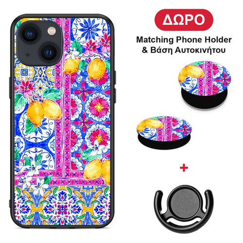 Retro Spring - iPhone 13 Mini θήκη + Δώρο Phone Holder & Βάση Αυτοκινήτου