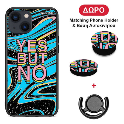 Yes But No - iPhone 13 Mini θήκη + Δώρο Phone Holder & Βάση Αυτοκινήτου