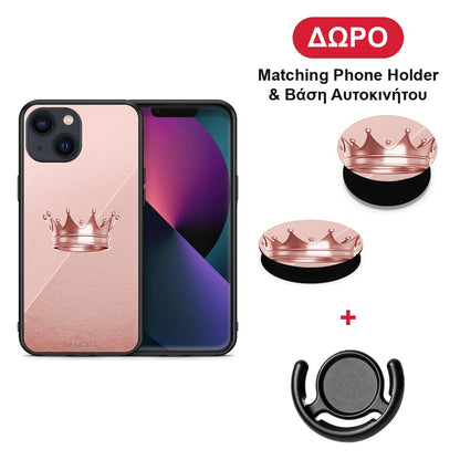 Minimal Crown - iPhone 13 θήκη + Δώρο Phone Holder & Βάση Αυτοκινήτου
