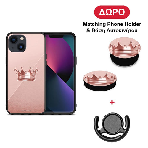 Minimal Crown - iPhone 13 θήκη + Δώρο Phone Holder & Βάση Αυτοκινήτου