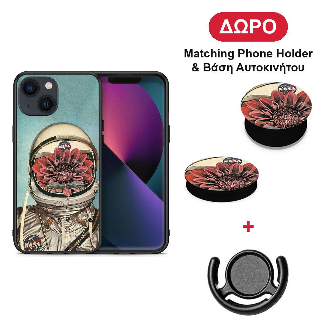 Nasa Bloom - iPhone 13 θήκη + Δώρο Phone Holder & Βάση Αυτοκινήτου