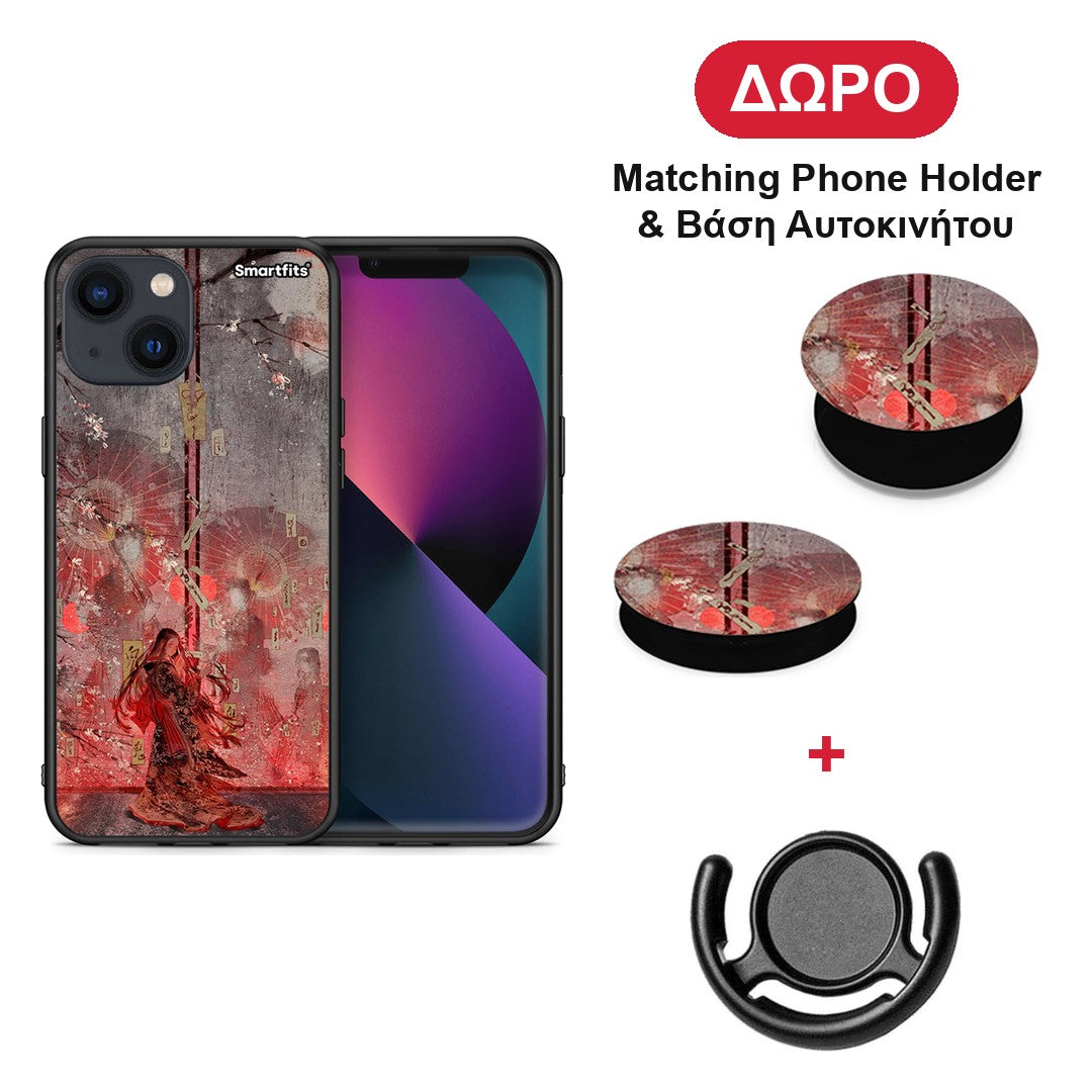 Nezuko Kamado - iPhone 13 θήκη + Δώρο Phone Holder & Βάση Αυτοκινήτου