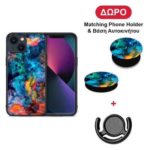 Paint Crayola - iPhone 13 θήκη + Δώρο Phone Holder & Βάση Αυτοκινήτου