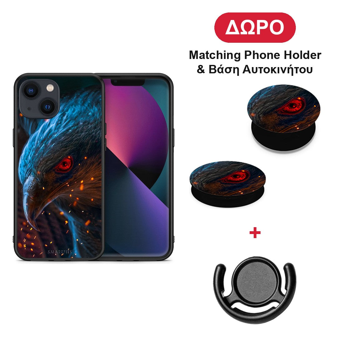 PopArt Eagle - iPhone 13 θήκη + Δώρο Phone Holder & Βάση Αυτοκινήτου