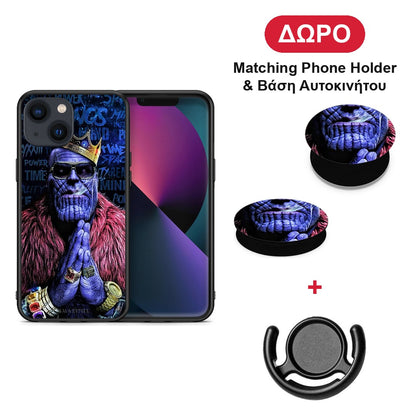 PopArt Thanos - iPhone 13 θήκη + Δώρο Phone Holder & Βάση Αυτοκινήτου