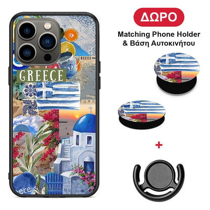 All Greek - iPhone 13 Pro θήκη + Δώρο Phone Holder & Βάση Αυτοκινήτου