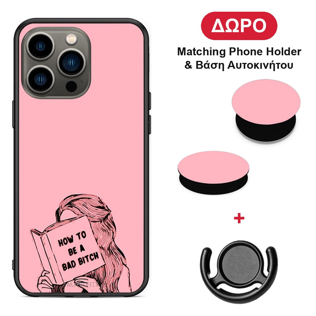 Bad Bitch - iPhone 13 Pro θήκη + Δώρο Phone Holder & Βάση Αυτοκινήτου